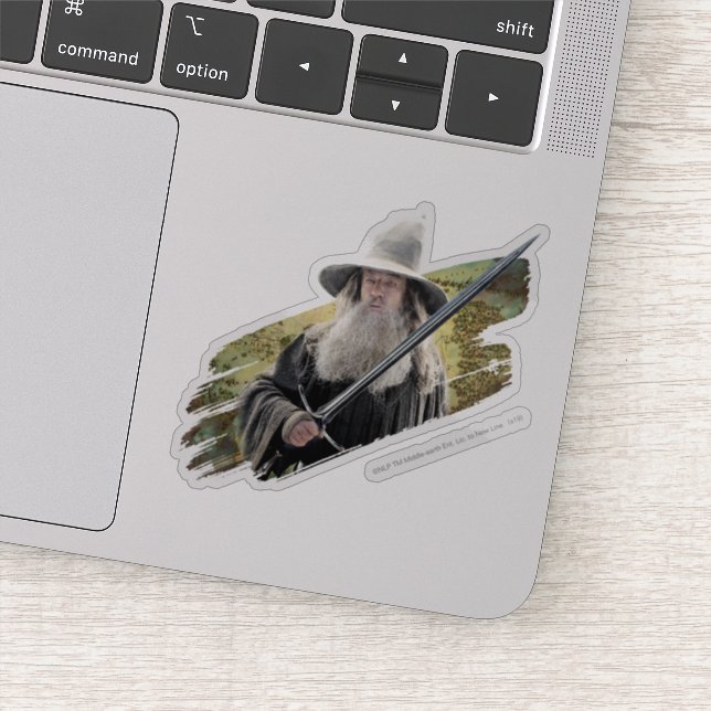 Sticker Gandalf With Sword Green (Détail)