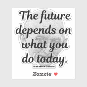 Sticker Gandhi cite : The Future