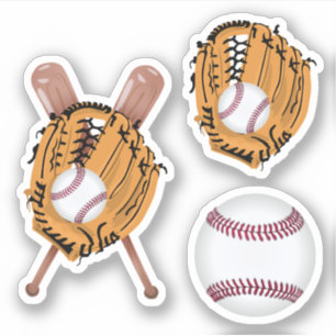 Sticker Gant de baseball et de baseball