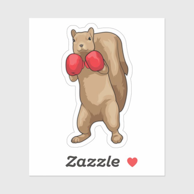 Sticker Gants de boîte à écureuil (Feuille)