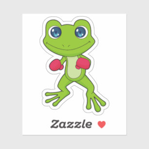 Sticker Gants de boxe de grenouille