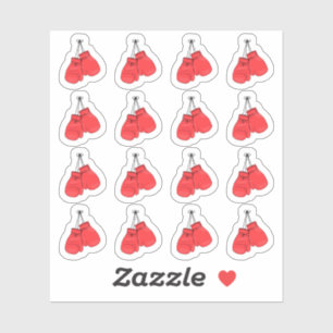 Sticker Gants Red Boxing Sports Training Rappel Planificat