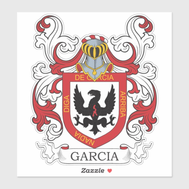 Sticker Garcia Family Crest (Feuille)