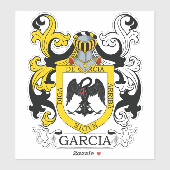 Sticker Garcia Family Crest (Feuille)