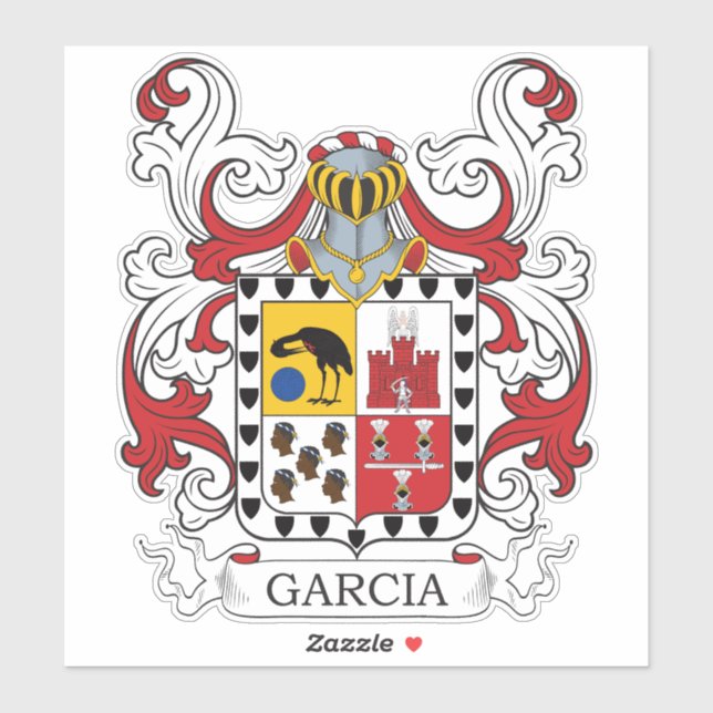 Sticker Garcia Family Crest (Feuille)