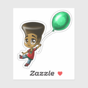 Sticker Garçon noir