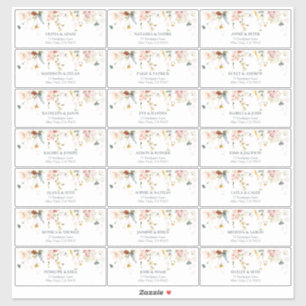 Sticker Garden Flowers Aquarelle Adresse du client