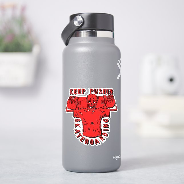 Sticker Garder Pusboard Rouge - 4" Kiss Cut Vinyl (HydroFlask)