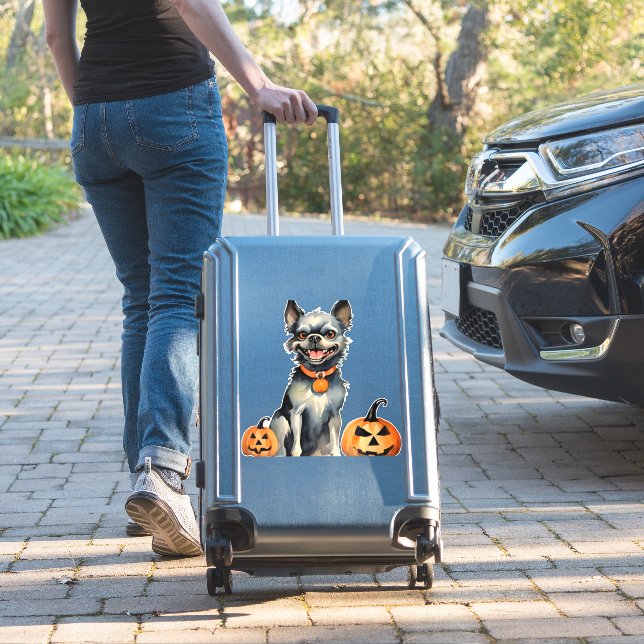 Sticker Gardes de Chiens Sharp Halloween Citrouilles Premi (Valise Insitu)