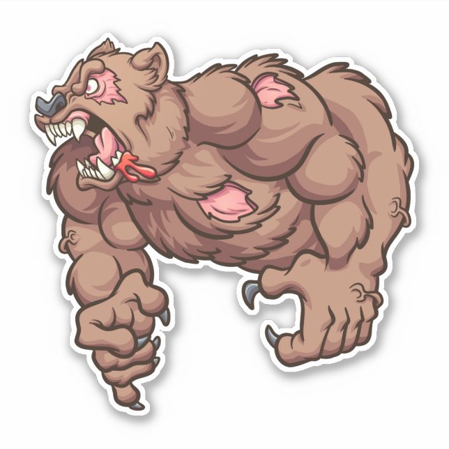 Sticker Gars Coriace - Ours (Devant)