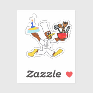 Sticker Gâteau d'anniversaire
