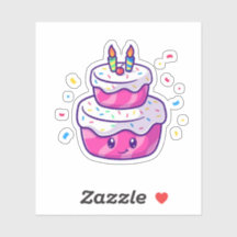 Gâteau de caricature mignon