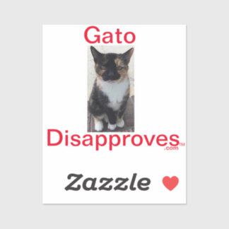 Sticker Gato désapprouve