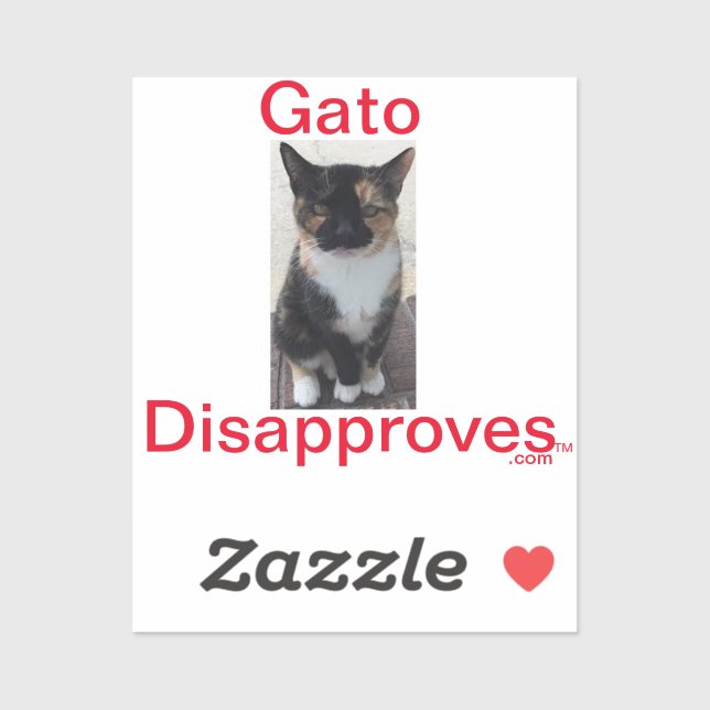 Sticker Gato désapprouve (Feuille)