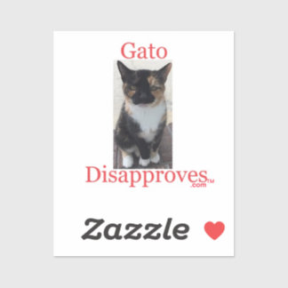 Sticker Gato désapprouve