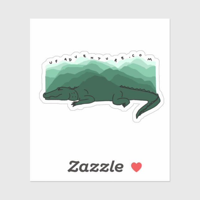 Sticker Gator Mountains (Feuille)