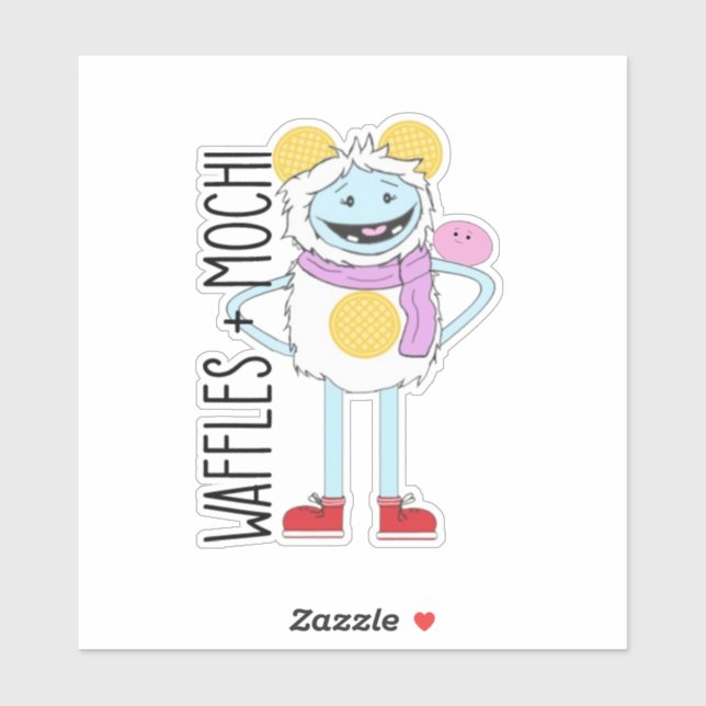 Sticker gaufre et mochi-vinyle (Feuille)