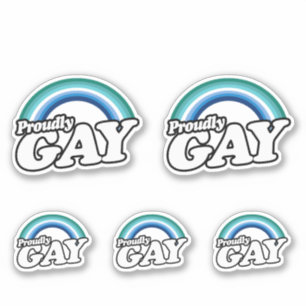 Sticker Gay masculin et fier