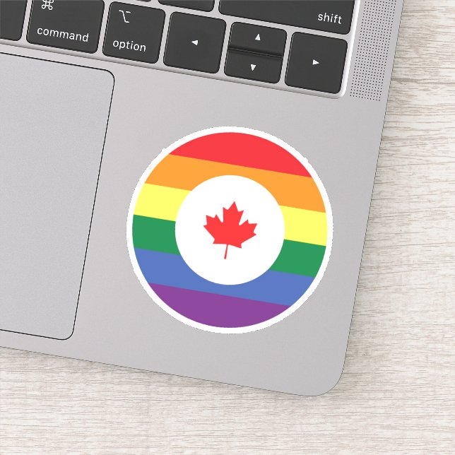 Sticker Gay pride du Canada (Détail)