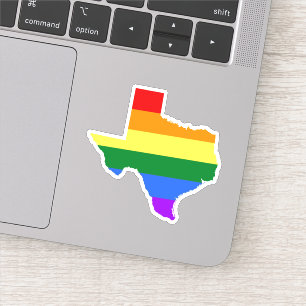 Sticker Gay pride  Texas Rainbow