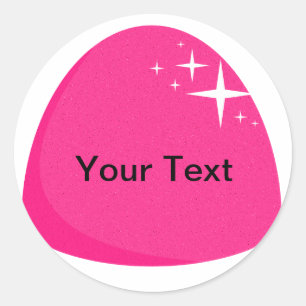 Sticker Géant Pink Gumdrop Étiquette Buffet