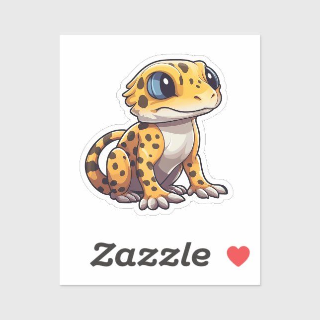 Sticker Gecko (Feuille)