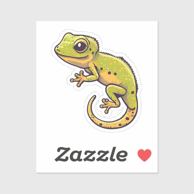 Sticker Gecko (Feuille)
