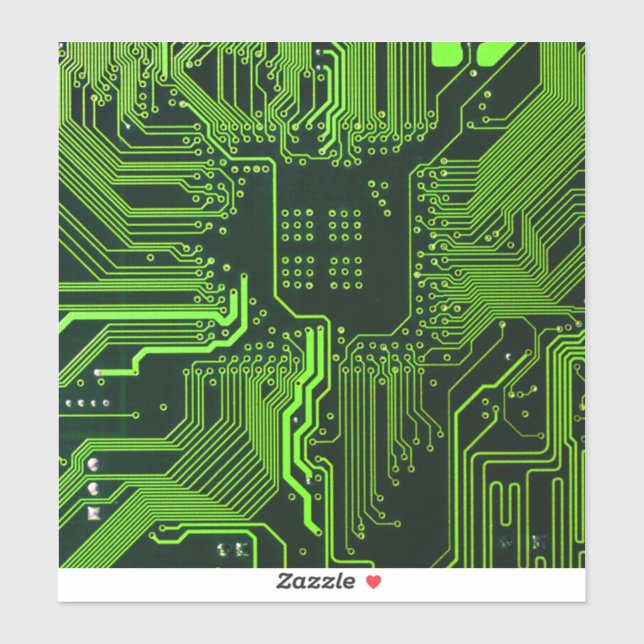 Sticker Geek de la carte de circuit électronique Nerd PCB  (Feuille)