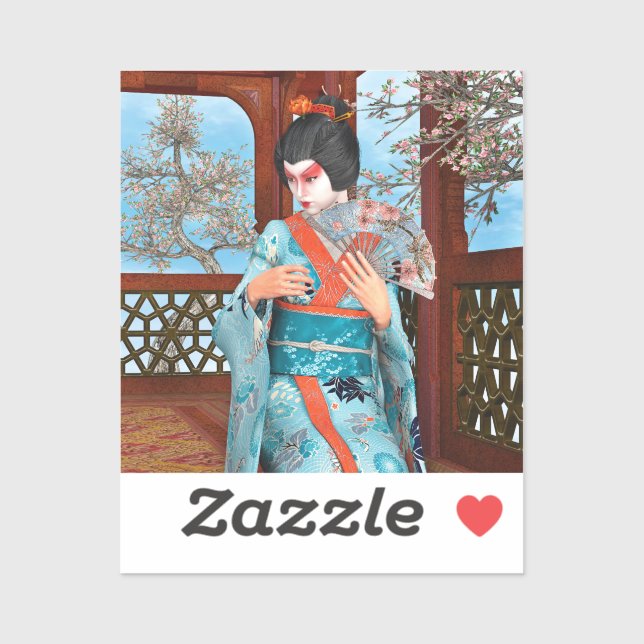 Sticker Geisha (Feuille)