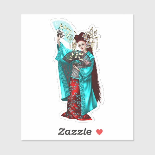 Sticker Geisha (Feuille)