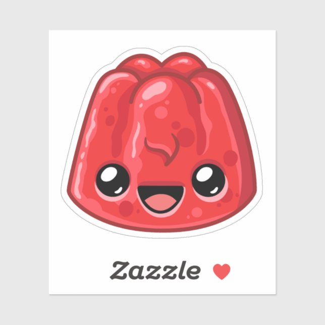 Sticker Gelée Rouge - Happy Jump (Feuille)