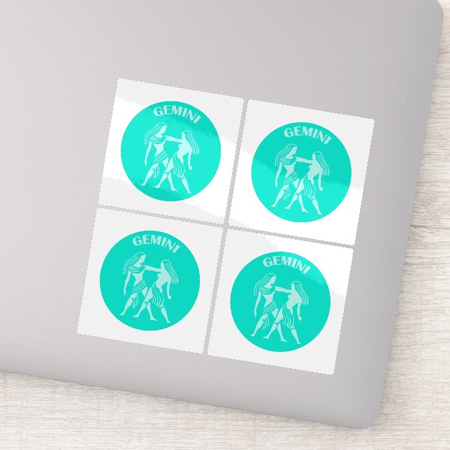 Sticker Gémeaux, Signe du zodiaque, Horoscope, Astrologie (Détail)