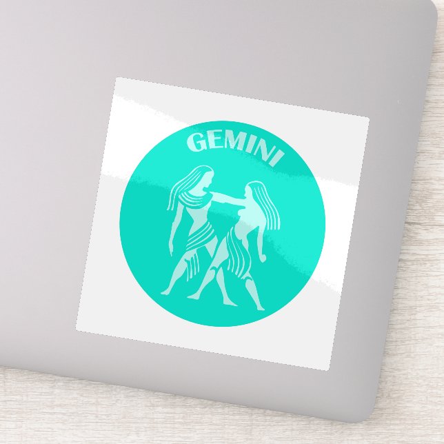 Sticker Gémeaux, Signe du zodiaque, Horoscope, Astrologie (Détail)
