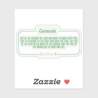 Sticker Genèse 2:9