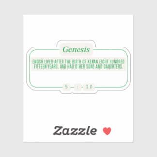 Sticker Genèse 5:10