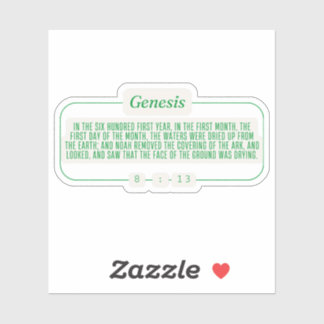 Sticker Genèse 8:13