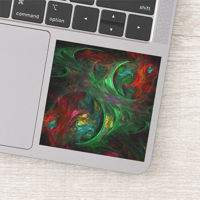 Sticker Genesis Green Art Abstrait (Détail)