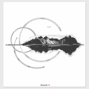 Sticker Geo Mountain