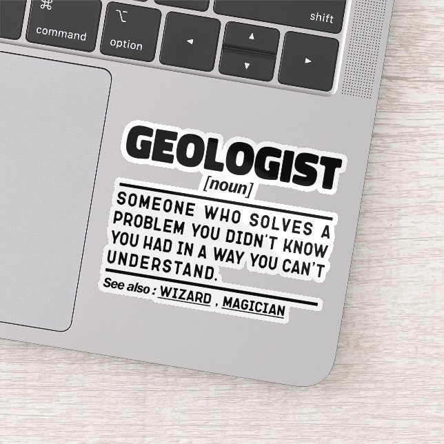 Sticker Géologue Noun Géologie Cool Diplôme étudiant (Détail)