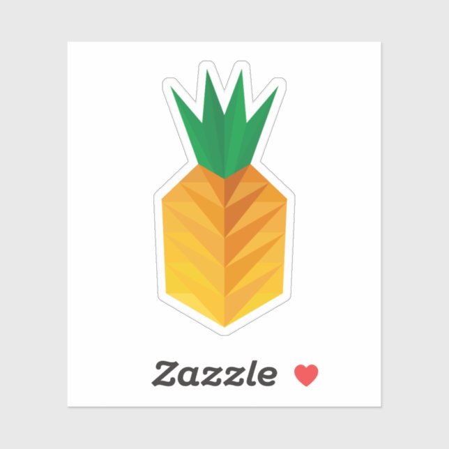 Sticker Geometric Pineapple (Feuille)