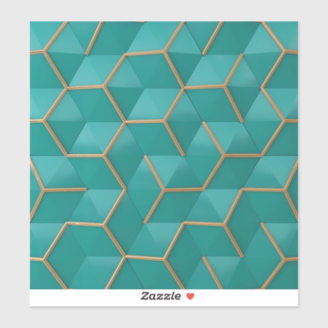 Sticker géométrique (Feuille)