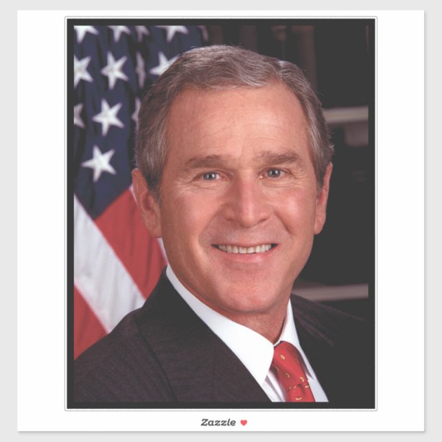 Sticker George Bush 43ème photo du président américain (Feuille)