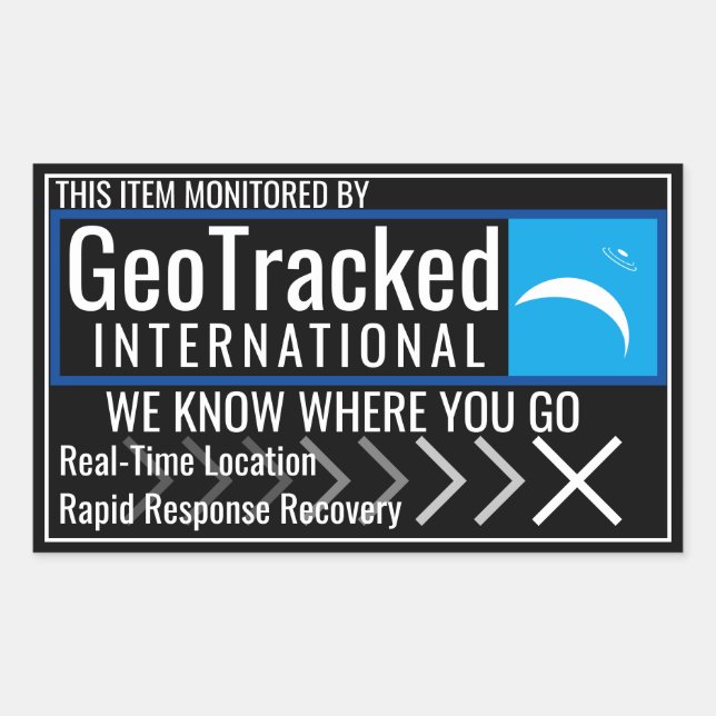 Sticker GeoTracked (Devant)