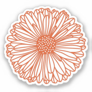 Sticker Gerbera Daisy
