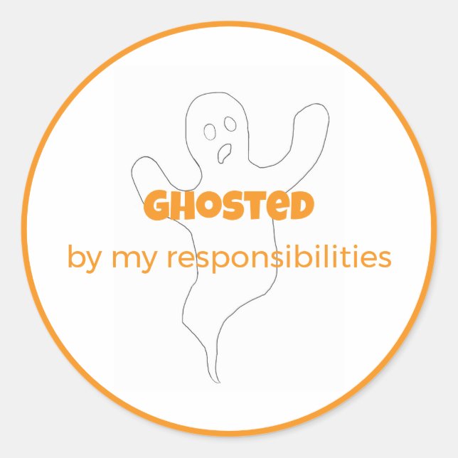 Sticker Ghost By My Responsabilités (Devant)
