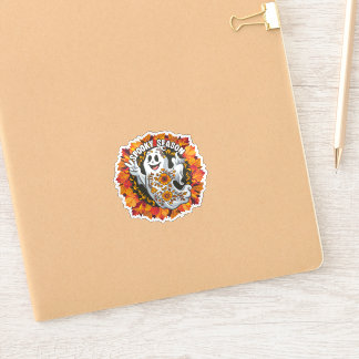 Sticker Ghost de dessin mignon mais effrayant