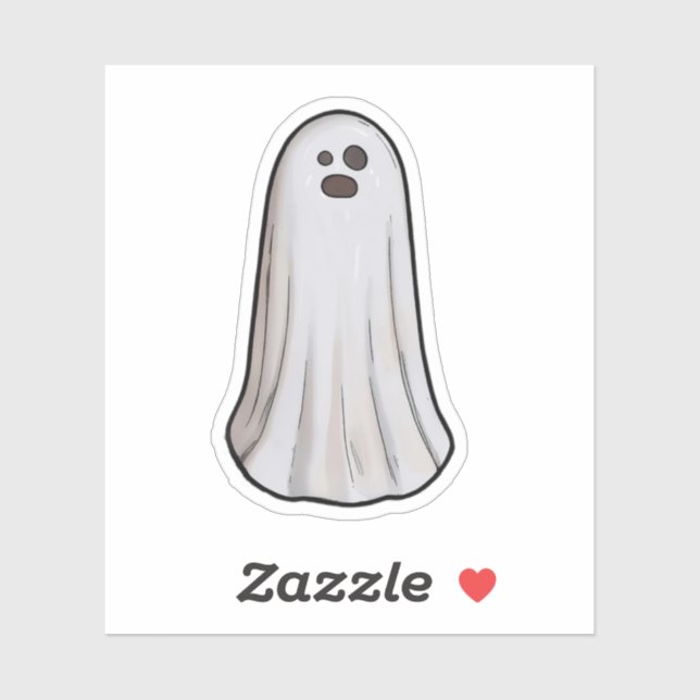 Sticker Ghost Halloween  (Feuille)