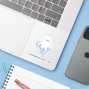 Sticker Ghost mignon - Je Me Souviens Qui Je Suis Cadeau