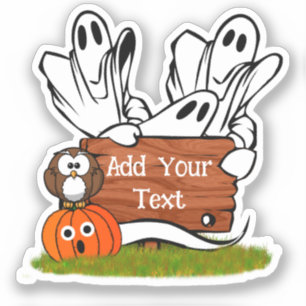 Sticker Ghostes et amis Halloween