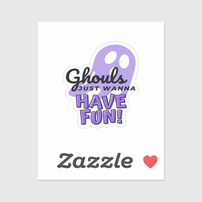 Sticker Ghouls veut juste s'amuser Sloth Halloween (Feuille)